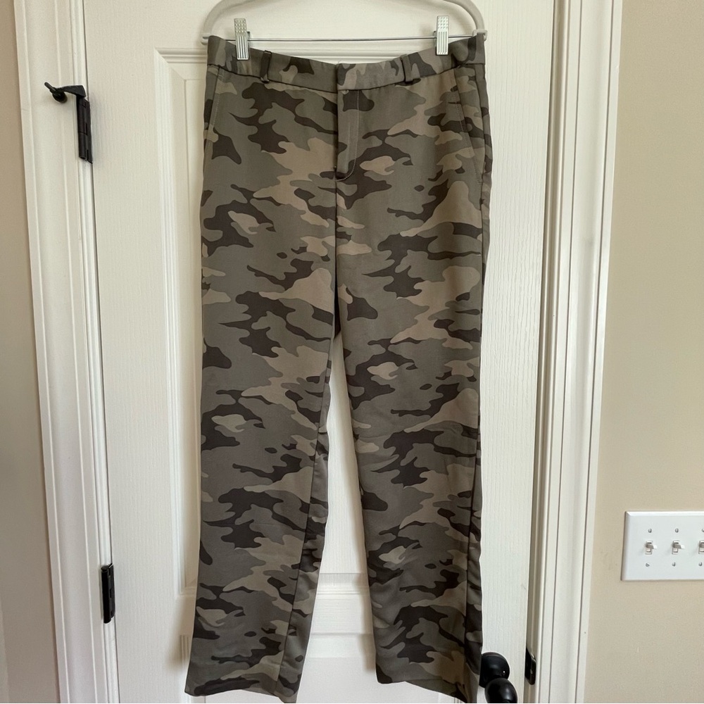 Women's Camo Straight-Leg Pants - Olive Camo